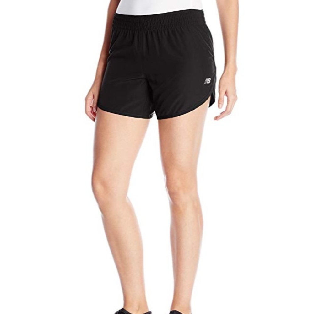 Black running shorts by new balance